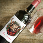 赤素朴バッファロープレイドファームハウス ワインラベル