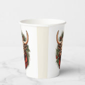 赤素朴バッファロープレイドファームハウス 紙コップ (右)