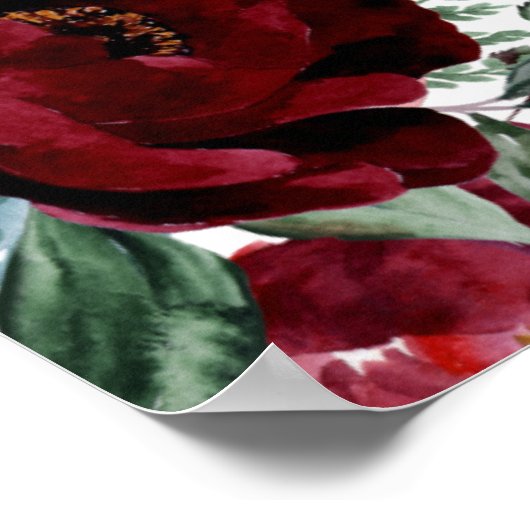 赤素朴フローラ結婚の施錠式 ポスター (角)