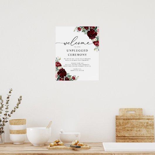 赤素朴フローラ結婚の開会式 ポスター (キッチン)