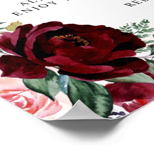 赤素朴フローラ結婚の開会式 ポスター (角)