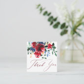 赤素朴フローラ軍令感謝してい令 スクエア名刺 (スタンド正面)