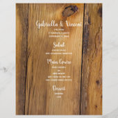 赤素朴ポインセチア地方ウィンターウエディングメニュー (裏面)