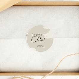 赤素朴ミニマルちゃんシャワーポップ・アートの準備 ラウンドシール