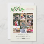 赤素朴メリークリスマスのスクリプ離れト10枚の写真 シーズンカード (裏面)