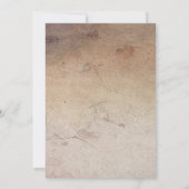 赤素朴ワイングラス50誕生日写真 招待状 (裏面)