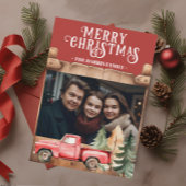 赤素朴ヴィンテージトラック写真 シーズンカード