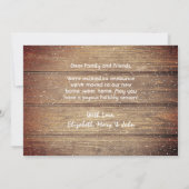 赤素朴ヴィンテージトラック新しいホームムービング 案内状 (裏面)