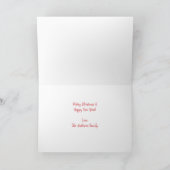 赤素朴写真ホリデーカード シーズンカード (内部)