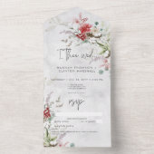 赤素朴冬の果実&ボホコットンNoディナー オールインワン招待状 (内側)