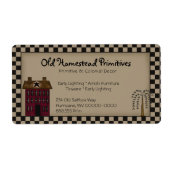 赤素朴初期の塩箱ヤナギ樹国 ラベル (正面)