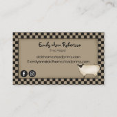 赤素朴初期の塩箱ヤナギ樹国 名刺 (裏面)