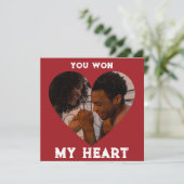 赤素朴君は私のハートのフォトカカスタムードを獲得 招待状 (スタンド正面)