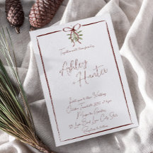 赤素朴手引き弓冬の結婚式