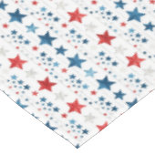 赤素朴星、白い星、青い星 テーブルクロス (アングル)