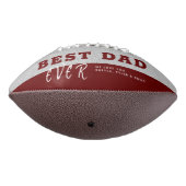 赤素朴最高のパパ父の日3写真コラージュ アメリカンフットボール (回転270)