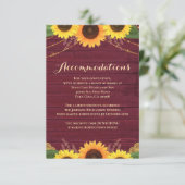 赤素朴木ひまわり結婚の宿泊施設 エンクロージャーカード (スタンド正面)