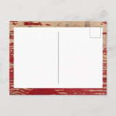 赤素朴木カスタム写真クリスマスハガキ シーズンポストカード (裏面)