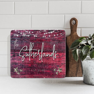 赤素朴木カスタム設立年 カッティングボード