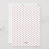 赤素朴植物枠写真クリスマス シーズンカード (裏面)