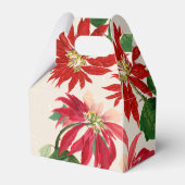 赤素朴水色ポインセチアフローラ緑 フェイバーボックス (正面サイド)