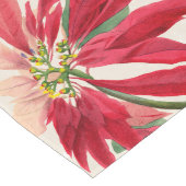赤素朴水色ポインセチアフローラ緑 ロングテーブルランナー (コーナー)
