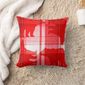 赤素朴熊装飾用クッション クッション (ブランケット)