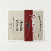 赤素朴祝い卒業党 タペストリー (正面(横))