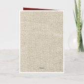 赤素朴祝い院長卒業 カード (裏面)