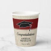 赤素朴祝い院長卒業 紙コップ (裏面)