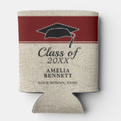 赤素朴祝い院長卒業 缶クーラー (裏面)