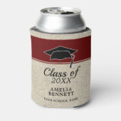 赤素朴祝い院長卒業 缶クーラー (缶裏面)