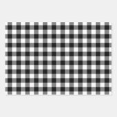 赤素朴緑と黒のバッファローのプレイドクリスマス ラッピングペーパーシート (正面2)