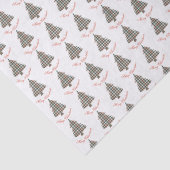 赤素朴緑の格子模様クリスマスツリーホリデー 薄葉紙 (詳細)