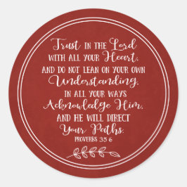 赤素朴聖書聖句キリスト教タイポグラフィ ラウンドシール
