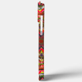 赤素朴茶色の万華鏡のように千変万化するパターン Case-Mate iPhoneケース (裏面 / 左)