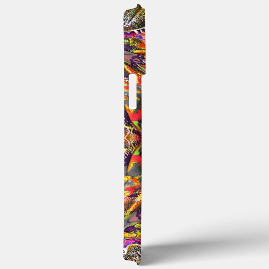 赤素朴茶色の万華鏡のように千変万化するパターン Case-Mate iPhoneケース (裏面 / 右)