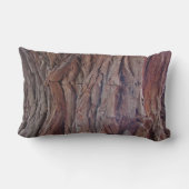 赤素朴茶色の木の樹皮ウェルカムキャビン ランバークッション (裏面)