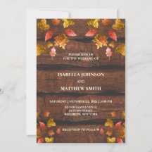 赤素朴茶色の金ゴールド葉秋秋結婚の