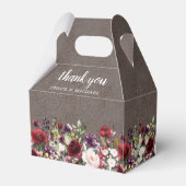 赤素朴赤面ピンクローズフローラ結婚ズ フェイバーボックス (裏面サイド)