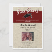 赤素朴院長卒業会写真 招待状 (正面)