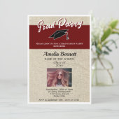 赤素朴院長卒業会写真 招待状 (スタンド正面)