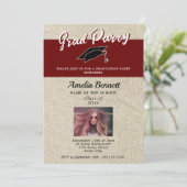 赤素朴院長卒業会写真 招待状 (スタンド正面)