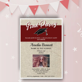 赤素朴院長卒業会写真 招待状