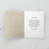 赤素朴院長卒業写真 カード (内部)