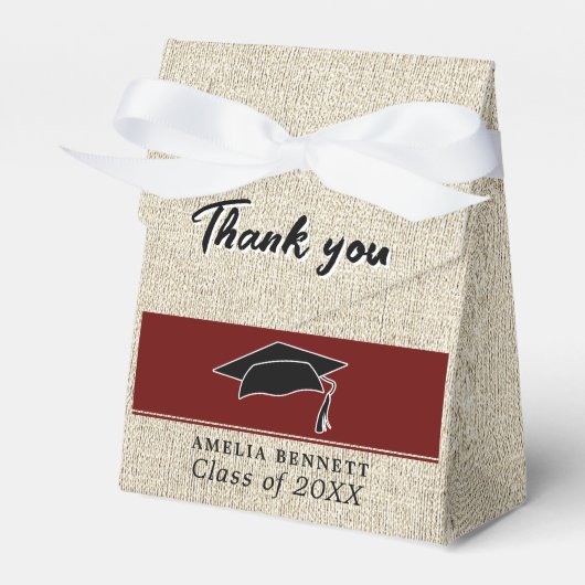 赤素朴院長卒業式 フェイバーボックス (正面サイド)