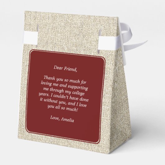 赤素朴院長卒業式 フェイバーボックス (裏面サイド)