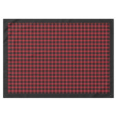 赤素朴黒テーブルクロスTimeless Plaidアクセント テーブルクロス (正面(横))