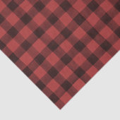 赤素朴黒バッファローチェックのギフトラッピング 薄葉紙 (詳細)