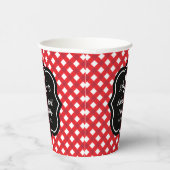 赤素朴I do BBQカスタムウェディングモノグラム 紙コップ (右)